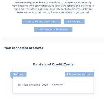 CONNECT BANK ACCOUNT ARBO HELP
